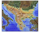 Peninsula De Los Balcanes Mapa Fisico - Mapa Fisico
