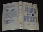 Word and Object by Quine, Willard Van Orman [W.V.]: Very Good Hardcover ...
