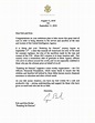 Format Letter To The President : Letter From the President Of A Company ...