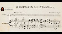 Franz Strauss - Introduction,Theme and Variations, Op. 13 (1875) - YouTube