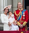 Los Duques de Cambridge y sus hijos Jorge y Carlota en Trooping the ...