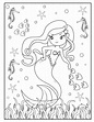 Free Mermaid Coloring Pages for Download (PDF) - VerbNow