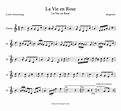 tocapartituras: La Vie en Rose de Edith Piaf y Louis Armstrong ...