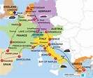 The Best Map Of France And Italy With Cities Ideas – Map of France to Print