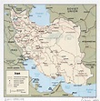 Large detailed political and administrative map of Iran with roads ...