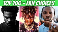 TOP 100 RAP SONGS OF 2020! (FAN CHOICES) - YouTube