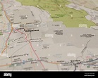 Map of the city of Ridgecrest, CA Stock Photo - Alamy