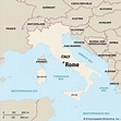 Rome country map - Political map of Rome (Lazio - Italy)