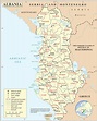 Albania map cities - Map of Albania with cities (Southern Europe - Europe)