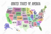 Printable Map Of Usa With State Names - Printable US Maps