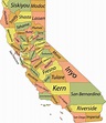 Mapa De California Estados Unidos Ilustración del Vector - Ilustración ...