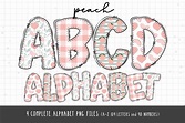 Peach Alphabet, Peaches Letters Download Free - Texture Fonts