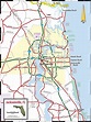 Map of Jacksonville Florida - TravelsMaps.Com