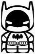 imagenes para colorear de batman - Dibujo imágenes