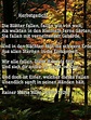Herbstgedicht Reiner Maria Rilke | Gedichte schön, Gedicht herbst, Gedichte