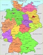 Carte des länder allemands » Voyage - Carte - Plan