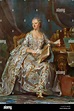 Madame de Pompadour, mistress of French King Louis XV. Color Stock ...