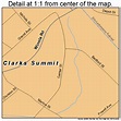 Clarks Summit Pennsylvania Street Map 4213880