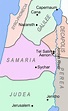 Mapa de Jerusalén, judea, samaria - Mapa de Jerusalén, de judea y ...