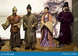 Ancient Korean Figures and Costumes Editorial Stock Image - Image of ...