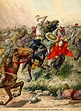 Charles Martel's (Charles the Hammer) Franks stop the Arabs at Poitiers ...