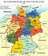 German Federal States Map - Goldia Gabriellia