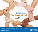 21 de setembro – Dia internacional da Paz | ESAB