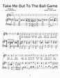 Take Me Out To The Ball Game Sheet music for Piano, Vocals (Piano-Voice ...