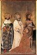 Ricardo II de Inglaterra con sus santos patronos, entre 1395 y 1399.
