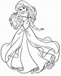 Dibujos de Princesa Ariel Preciosa 1 para Colorear para Colorear ...