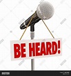 Be Heard Words On Sign Image & Photo (Free Trial) | Bigstock