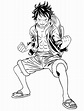 Luffy Action Coloring Page - Free Printable Coloring Pages for Kids