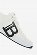 Balmain Zapatillas deportivas B-Court en piel blanca con monograma de ...