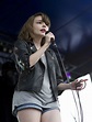Lauren Mayberry from the band CHVRCHES performs live on stage during ...