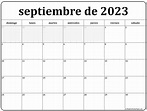 septiembre de 2023 calendario gratis | Calendario septiembre