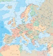 Large detailed political map of Europe. Europe large detailed political ...
