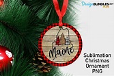 Maine Christmas Ornament - Buffalo Plaid Christmas Tree