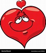 Heart in love cartoon Royalty Free Vector Image