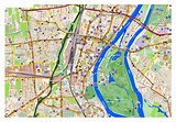 Large map of Magdeburg with other marks | Magdeburg | Germany | Europe ...