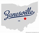 Map of Zanesville, OH, Ohio