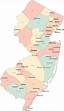 New Jersey County Map With Cities - Cape May County Map