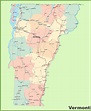 Map Of Vermont With Cities And Towns - Island Maps