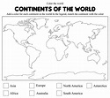 World Map Worksheet Printable | Printablee