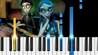 "The Piano Duet" - Tim Burton's Corpse Bride - Piano Tutorial - YouTube