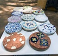 How To Make Garden Stones With Plaster Of Paris Making Mosaic Garden ...