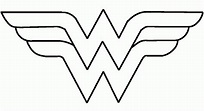 How To Draw Wonder Woman Logo - Coloring Home
