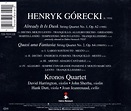 Gorecki: String Quartets 1 & 2 / Kronos Quartet, Kronos Quartet | CD ...