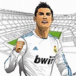 Cristiano Ronaldo | Futbol, Caricaturas, La casa blanca