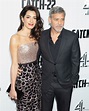 George Clooney et sa femme Amal Alamuddin Clooney à la première de ...