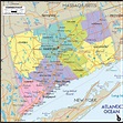 Detailed Map of Connecticut State - Ezilon Maps